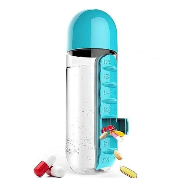 Pill Organizer Water Bottle